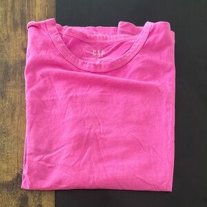 GAP womens Bright Pink Short Sleeve Tee